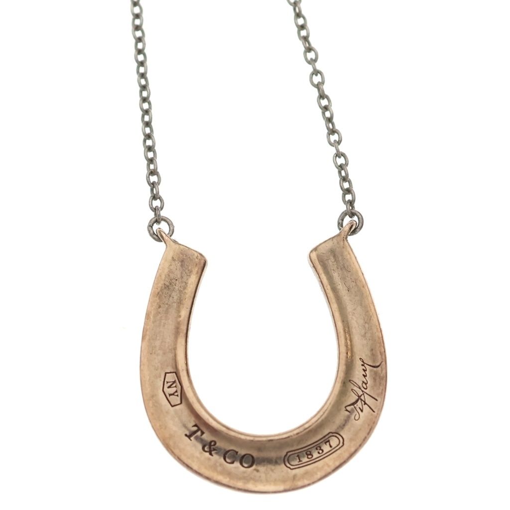 Tiffany & Co Horse Shoe Pendant Pink Gold — view 5