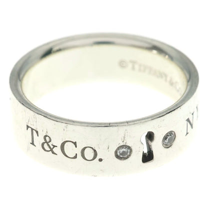 Tiffany & Co New York Clock Keyhole Ring Silver — view 6