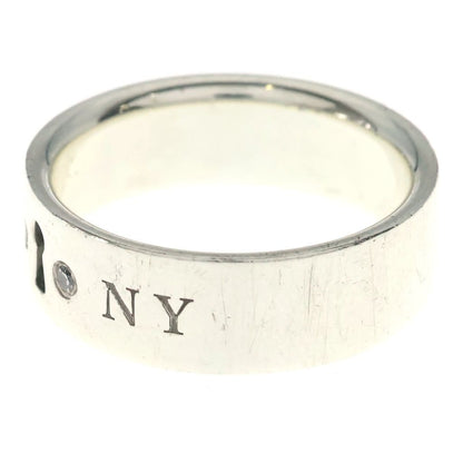 Tiffany & Co New York Clock Keyhole Ring Silver — view 4