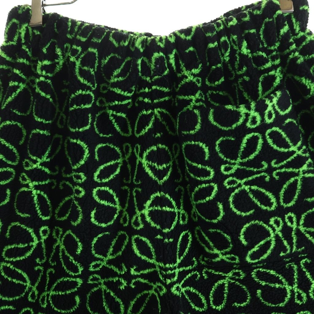 Loewe Jacquard Bermuda Shorts Anagram Black Green — view 4