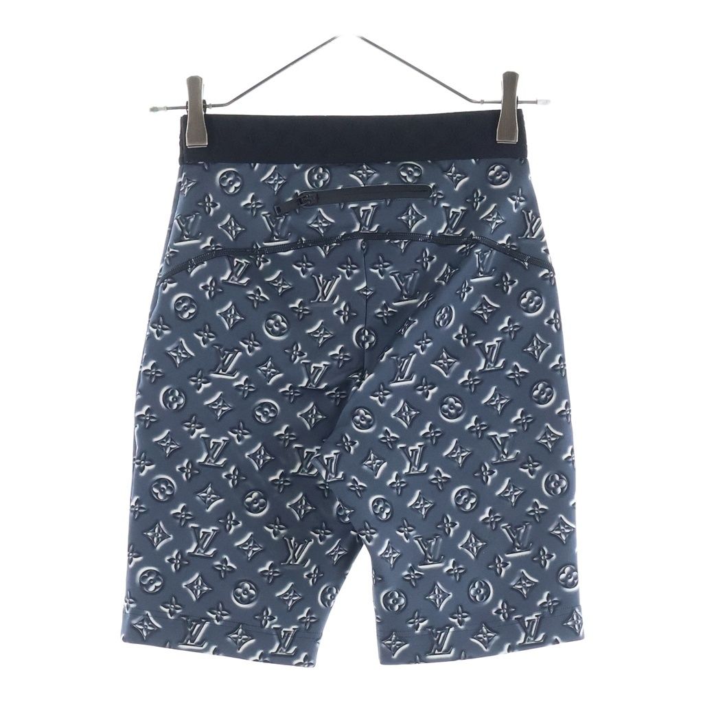 Louis Vuitton Stencil Effect Monogram Shorts Poly Nylon Blue 34 — view 2