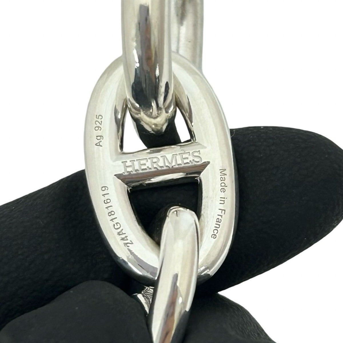 Hermes Chaine D'Ancre TGM Bracelet 925 Sterling Silver — view 3