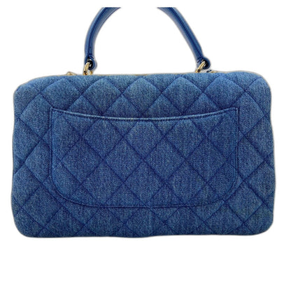 Chanel Handbag Quilted Blue — view 3