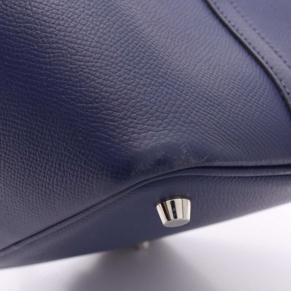Hermes Handbag Picotin Lock PM Tresage Blue Brick Black Leather PM — view 8