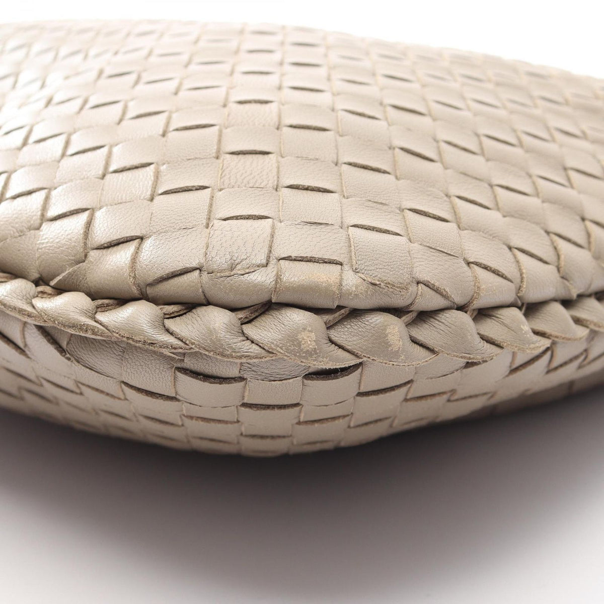Bottega Veneta Shoulder Bag Intrecciato Beige Leather — view 6