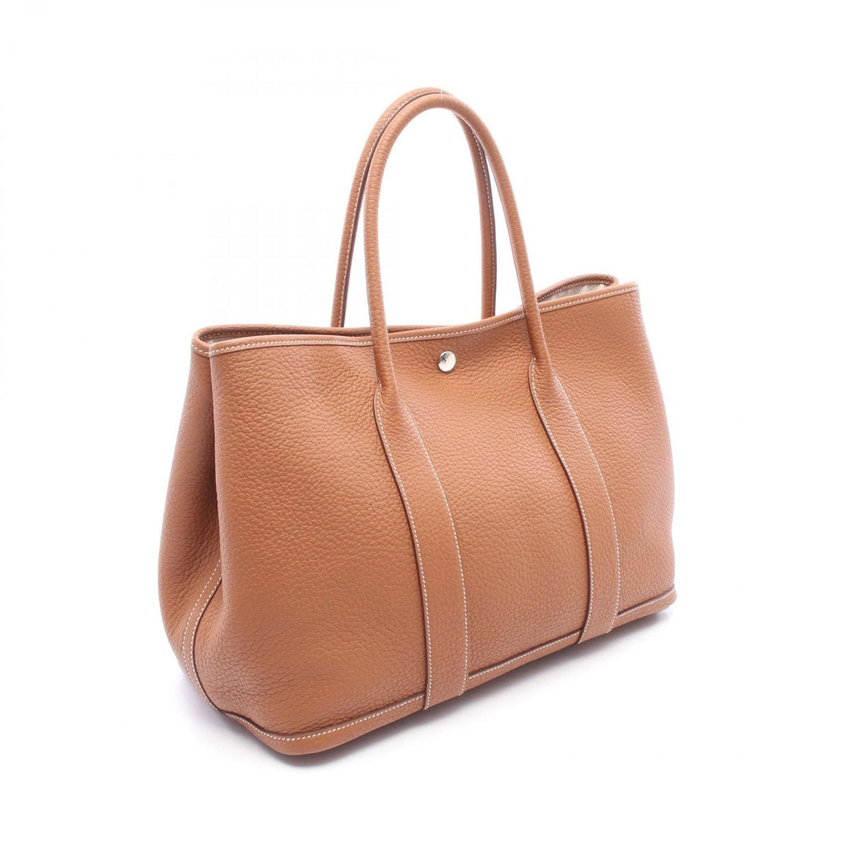 Hermes Tote Bag Garden Party PM Gold Leather — view 2
