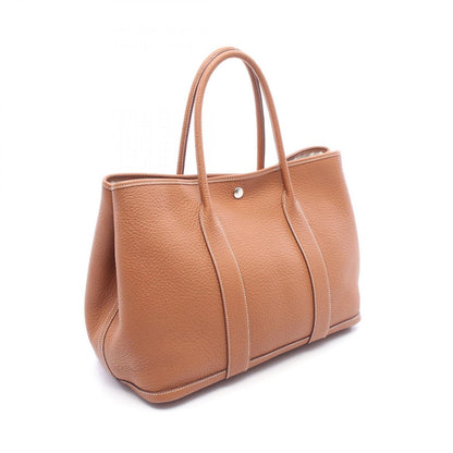 Hermes Tote Bag Garden Party PM Gold Leather — view 2