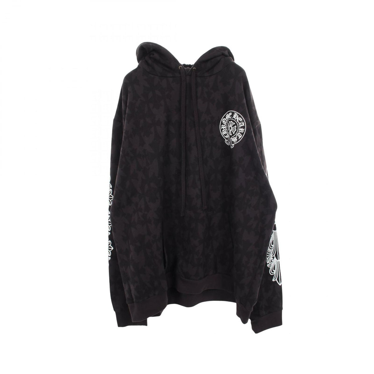 Chrome Hearts Hoodie Cemetery Cross All Over Cotton