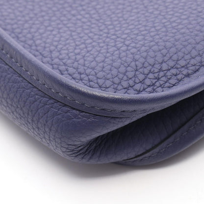 Hermes Shoulder Bag Evelyne TPM Iris Leather Evelynamazon — view 7