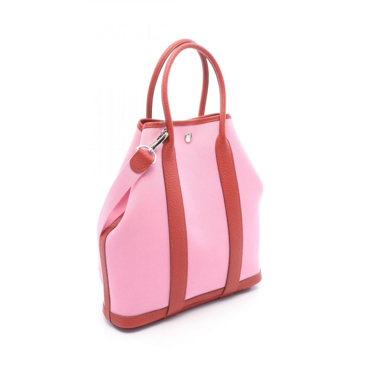 Hermes Tote Bag Garden File PM 2-Way Pink Rouge Ducese Canvas PM — view 2
