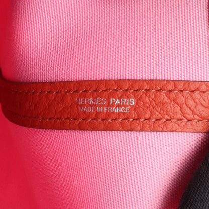 Hermes Tote Bag Garden File PM 2-Way Pink Rouge Ducese Canvas PM — view 4