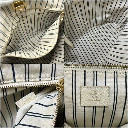 Louis Vuitton Tote Bag Citadines PM Monogram Empreinte Leather Neige Beige — view 3