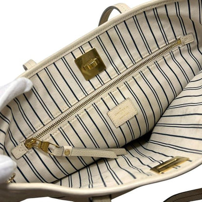 Louis Vuitton Tote Bag Citadines PM Monogram Empreinte Leather Neige Beige — view 5