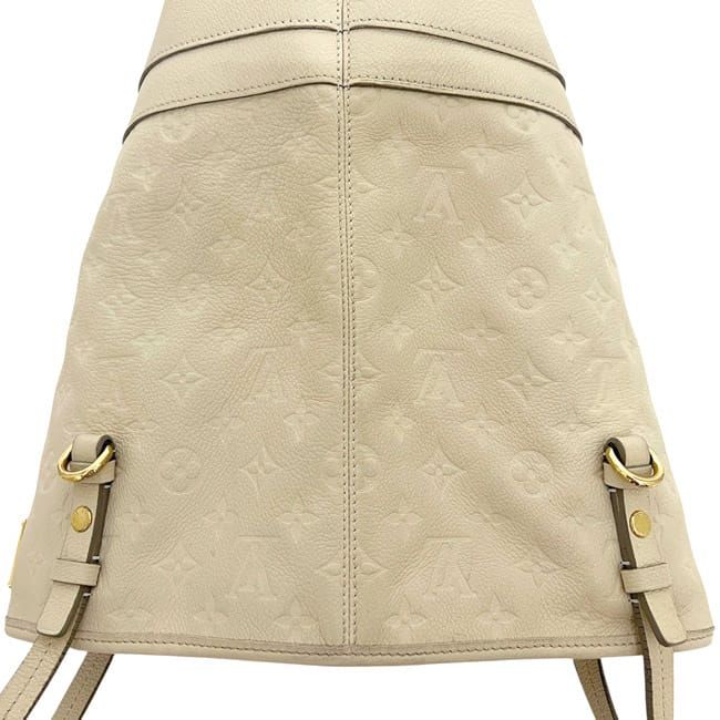 Louis Vuitton Tote Bag Citadines PM Monogram Empreinte Leather Neige Beige — view 6
