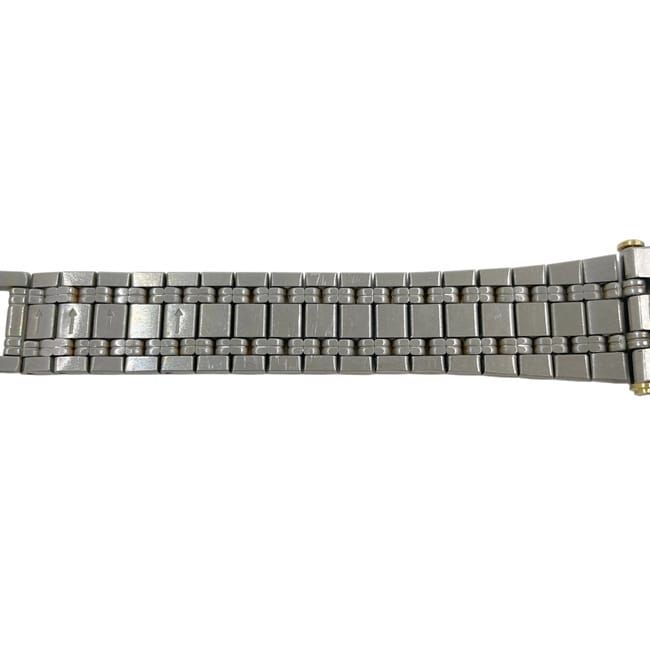 Gucci Watch SS Gray Silver Gold Quartz Date — view 6