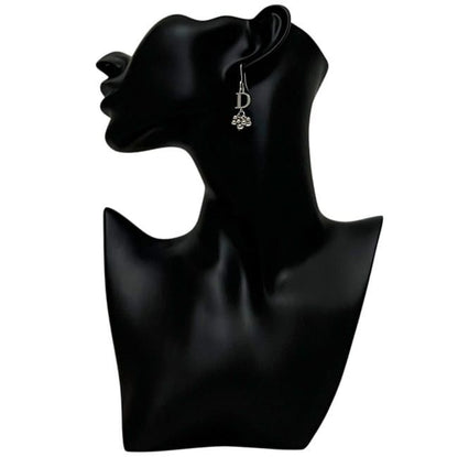 Dior Single Earring Metal Silver Logo — view 3