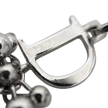 Dior Single Earring Metal Silver Logo — view 6