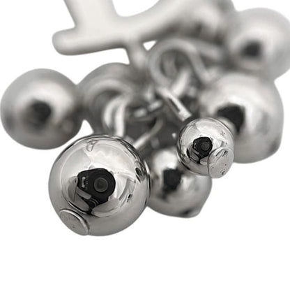 Dior Single Earring Metal Silver Logo — view 8