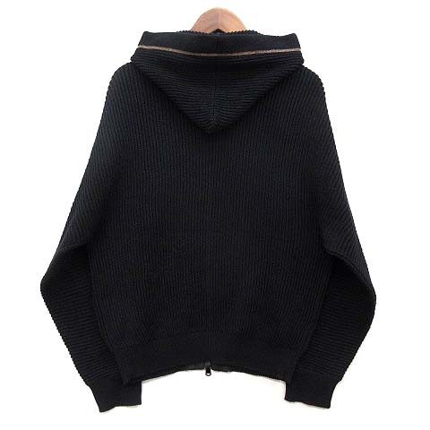 Brunello Cucinelli Moni Re Decoration Cotton Ribbed Knit Zip Up Hoodie Cardigan — view 2