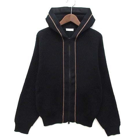 Brunello Cucinelli Moni Re Decoration Cotton Ribbed Knit Zip Up Hoodie Cardigan