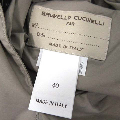 Brunello Cucinelli Reversible Down Vest Moni Leaded Off White Beige 40 — view 5