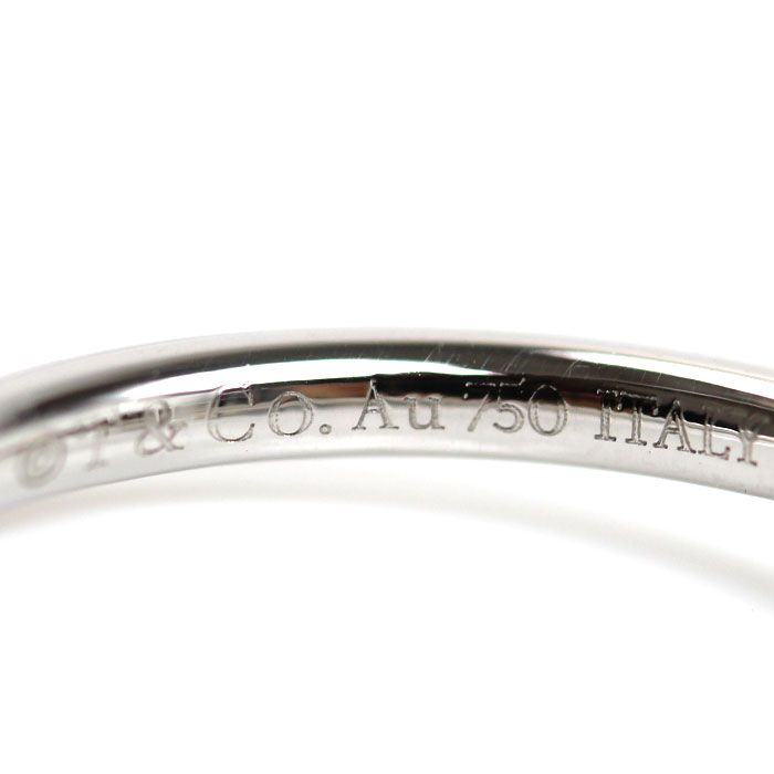 Tiffany & Co 18K White Gold T Wire Diamond Ring — view 5