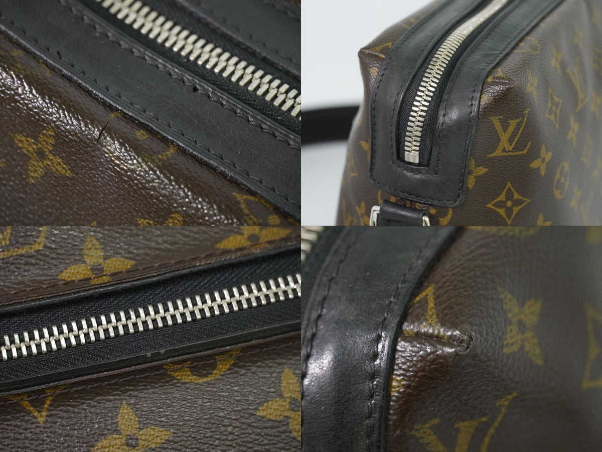 Louis Vuitton LV Torres Monogram Macassar Shoulder Bag Brown Black — view 7