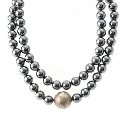 Tiffany & Co Paloma Picasso Hematite Necklace Silver