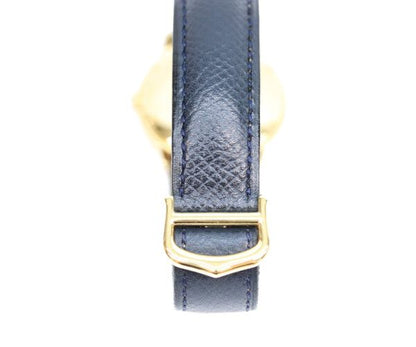 Cartier 925 Must Ronde LM Vermeil Date Ivory Roman Dial Leather Quartz — view 7