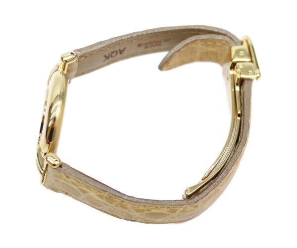 Cartier 925 Must Colisee Vermeil SM Gold Dial Quartz Leather — view 3