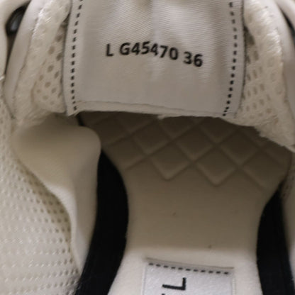 Chanel CC Logo Leather Suede Sneakers — view 8