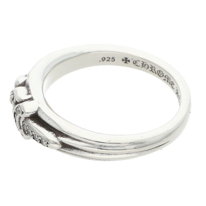 Chrome Hearts Baby P D Classic Dagger Pave Diamond Silver Ring — view 5