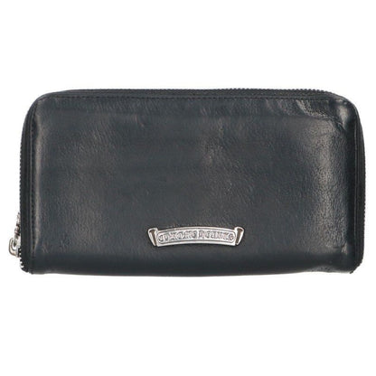 Chrome Hearts Rec Zip Zero Pyramid Stud Corner Round Zip Leather Wallet — view 2