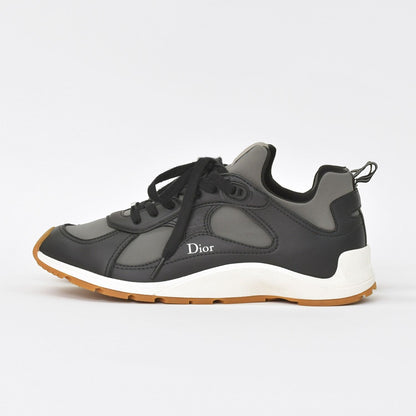 Dior Mile Sneakers Smooth Lambskin Neoprene Black White Brown — view 3