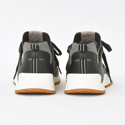 Dior Mile Sneakers Smooth Lambskin Neoprene Black White Brown — view 2