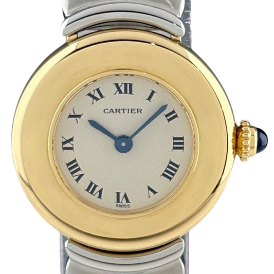 Cartier Coudray Colise Watch SS YG Quartz Beige