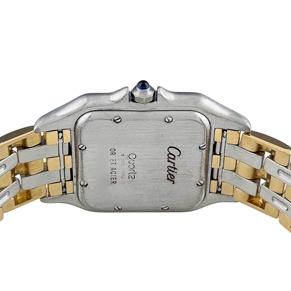 Cartier Panthère MM 3 Row Watch SS YG Quartz Ivory — view 4