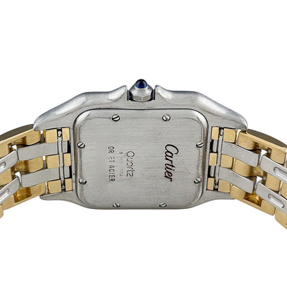Cartier Panthère MM 3 Row Watch SS YG Quartz Ivory — view 4