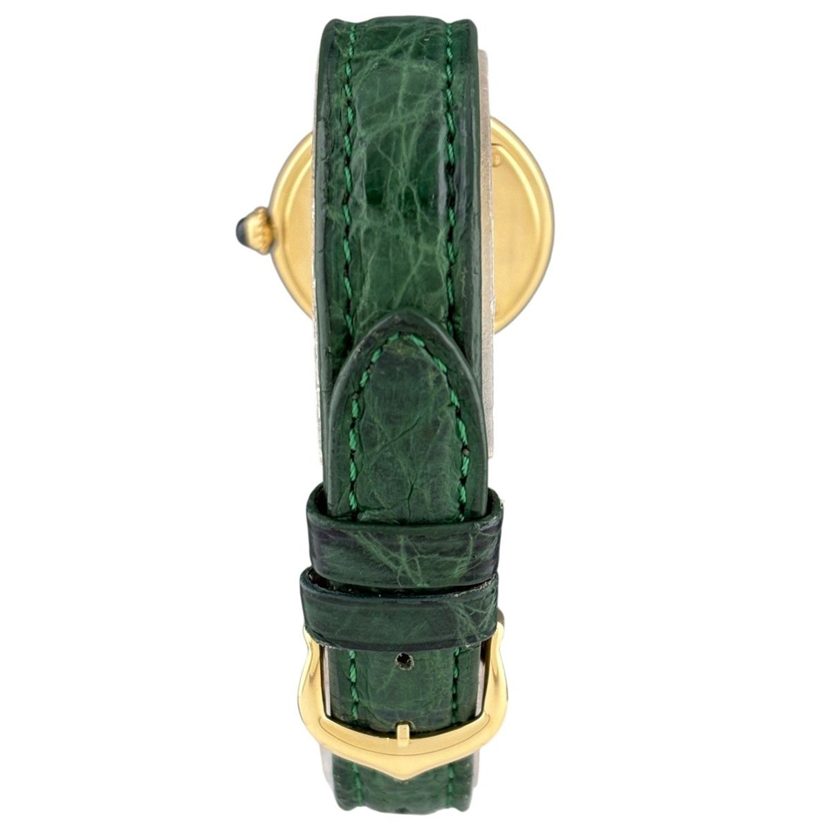 Cartier Ellipse Watch YG Leather Quartz Ivory — view 3