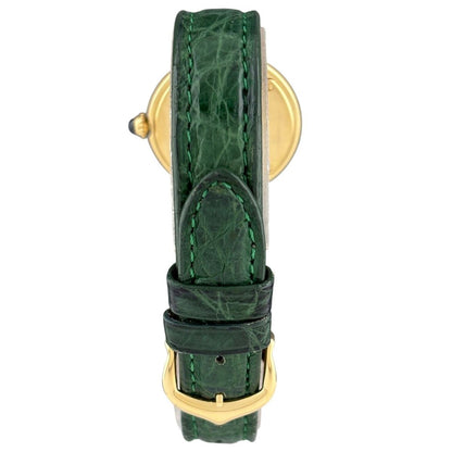 Cartier Ellipse Watch YG Leather Quartz Ivory — view 3