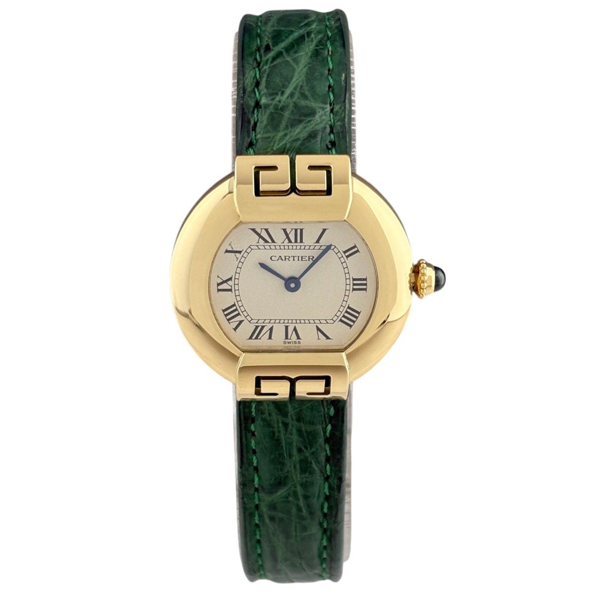 Cartier Ellipse Watch YG Leather Quartz Ivory — view 2
