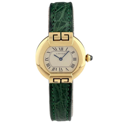 Cartier Ellipse Watch YG Leather Quartz Ivory — view 2