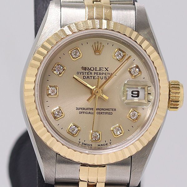 Rolex Datejust Automatic Date Gold Dial Watch