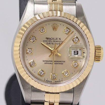 Rolex Datejust Automatic Date Gold Dial Watch