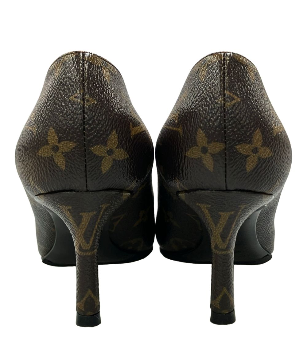 Louis Vuitton Monogram Pointed Toe Pumps M Heel 36.5 — view 3