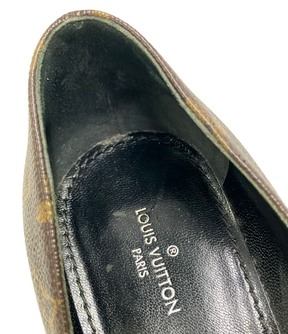 Louis Vuitton Monogram Pointed Toe Pumps M Heel 36.5 — view 8