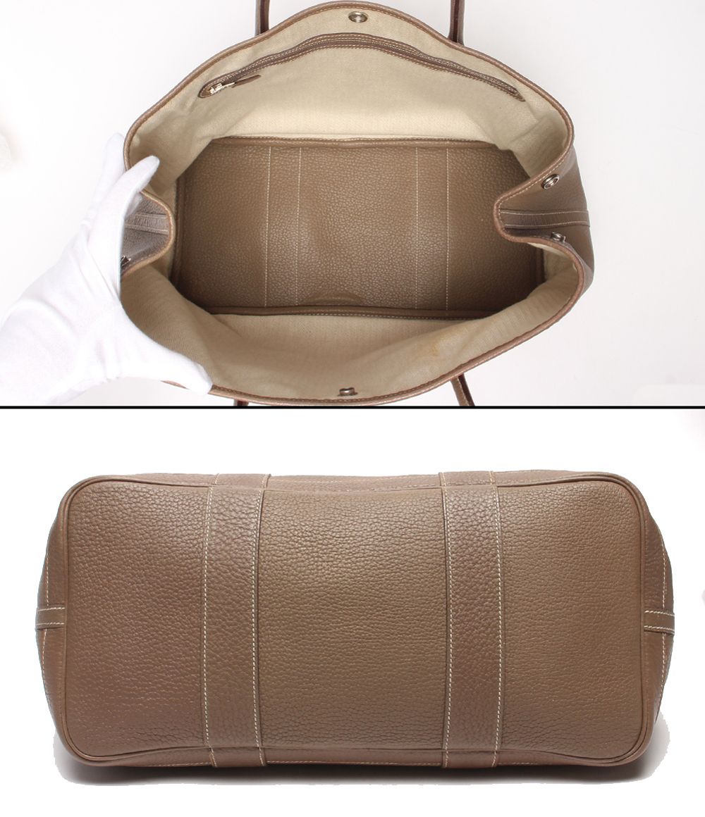 Hermes Tote Bag Silver Garden Party PM — view 3