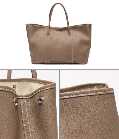 Hermes Tote Bag Silver Garden Party PM — view 7