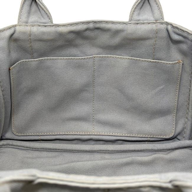 Prada Tote Bag 2-Way Canapa 180 Canvas Gray — view 4