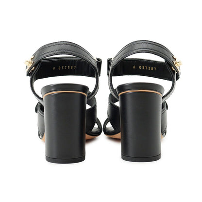 Chanel Sandals CC Logo Turnlock c Shoes Black 38 — view 3